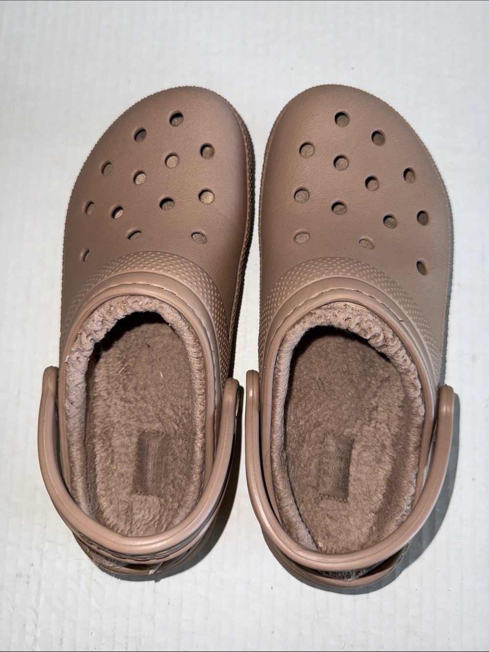 Crocs Tan Classic Lined Clogs - Picture 9 of 11
